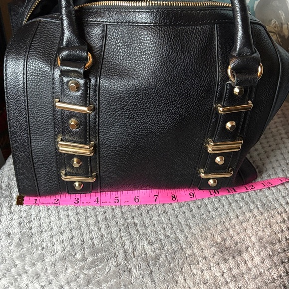 Aldo Black Leather Bag with Gold Hardware - Picture 7 of 10